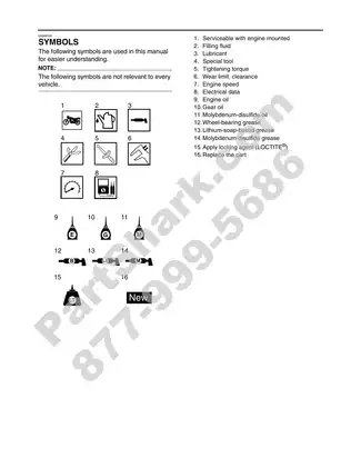 Yamaha TT-R50EW Service Manual (2006 Edition) Preview image 5