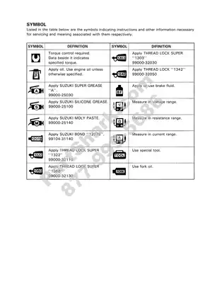 1996-2009 Suzuki DR200SE service manual Preview image 5