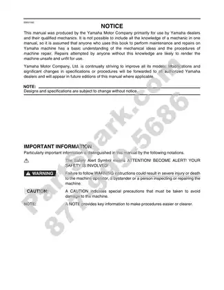 Yamaha YFM400FAR Service Manual - Comprehensive Repair Guide Preview image 3