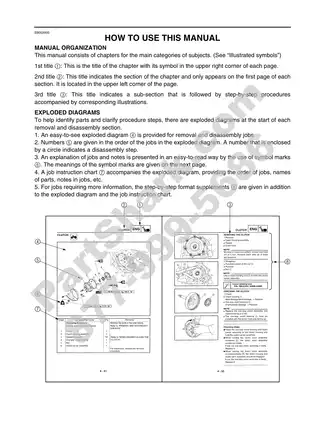 2003-2009 Yamaha Wolverine 350 ATV repair manual Preview image 4
