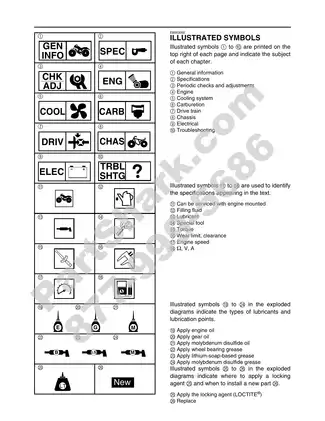 2003-2009 Yamaha Wolverine 350 ATV repair manual Preview image 5