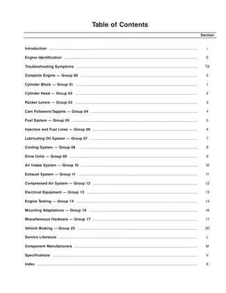 Cummins M11 Series Troubleshooting and Repair Manual Preview image 3