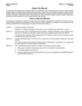 Cummins LTA-10C Big Cam III & Big Cam IV, NT 855 series diesel engine repair manual Preview image 5