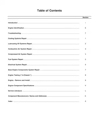 Cummins N14, NTA-14 diesel engine troubleshooting and repair manual Preview image 3