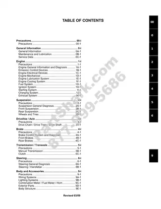 Comprehensive Service Manual for Suzuki SFV650 (2009) Preview image 3