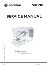Husqvarna Sapphire 830, 850, 870, 835, 855, 875 Sewing Machine Service Manual (P/N 104 72 79-26 / 104 23 27-96) – preview page 1