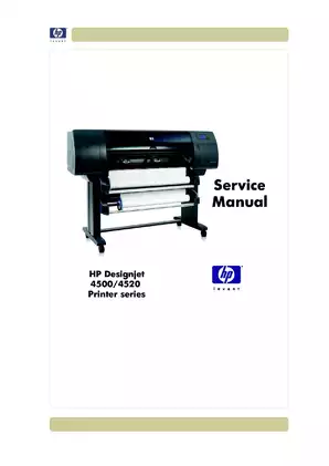 HP Designjet 4500, 4520 series printer service manual Preview image 3