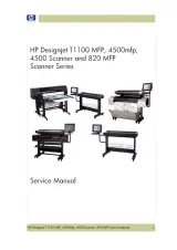 2007 HP Designjet T1100 MFP, 4500mfp, 4500 Scanner & 820 MFP Scanner Service & Repair Manual – preview page 4