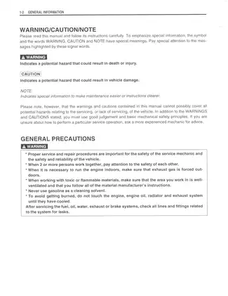 2006-2009 Suzuki LT-R450 Quadracer service manual Preview image 2