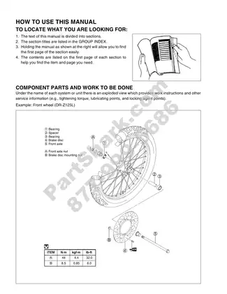 Suzuki DR-Z125/L Service Manual (2003-2009) - Comprehensive Repair & Maintenance Guide Preview image 4