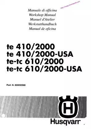 2000-2002 Husqvarna TE610, TC610 repair manual