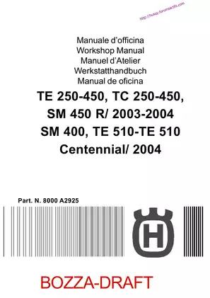 2003-2004 Husqvarna TE 250, TE 450 repair manual
