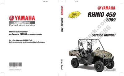 Preview: 2009 Yamaha Rhino 450 UTV Service Manual (P/N **LIT-11616-RH-47)