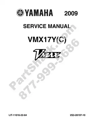 Yamaha VMX17Y(C) 2009 Service Manual - Comprehensive Guide for Maintenance and Repair