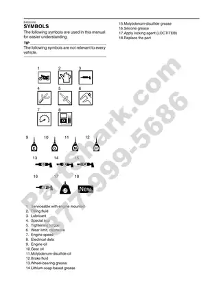 2009-2010 Yamaha R6, YZF R6, YZR6Y service manual Preview image 5