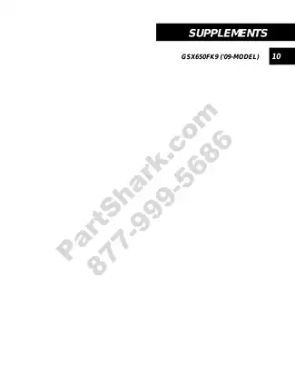 2007-2009 Suzuki GSX650F, GSF650 repair manual Preview image 5