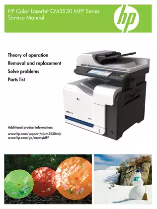 HP Color LaserJet CM3530 MFP service manual Preview image 1