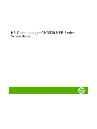 HP Color LaserJet CM3530 MFP Service Manual - Comprehensive Guide for Optimal Performance Preview image 3
