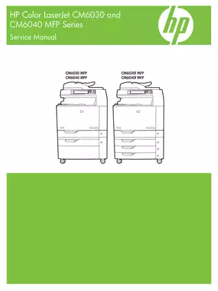 HP Color LaserJet CM6030, CM6040 multifunction color laser printer service manual Preview image 1