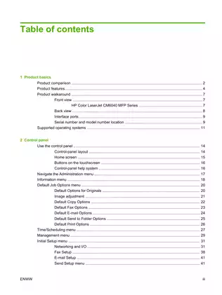 HP Color LaserJet CM6030, CM6040 multifunction color laser printer service manual Preview image 5