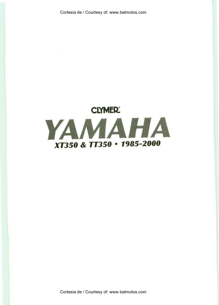 1985-2000 Yamaha XT350, TT350 repair manual Preview image 2