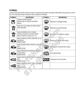Suzuki LT-Z50 Service Manual (2006-2009) - Comprehensive Guide for Maintenance and Repair Preview image 5