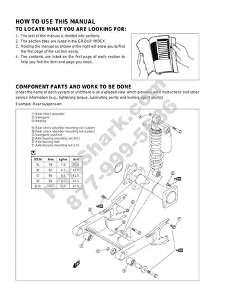2004-2009 Suzuki LT Z250 Quad Sport service manual Preview image 4