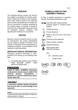 2005-2009 Yamaha  VX110 WaveRunner repair manual Preview image 3