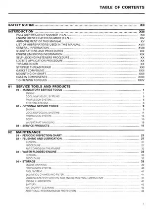 2004 Bombardier GTI, GTX, RXP, 3D RFI, XP Sea Doo shop manual Preview image 4