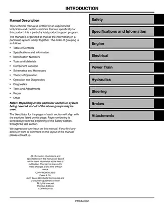 John Deere 3215, 3215A, 3215B, 3225B, 3235, 3235A, 3235B Lightweight Fairway Mower technical manual Preview image 3