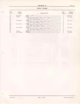 Oliver 2-44 Tractor Parts Catalog Manual (Form No. 433 106) Preview image 5