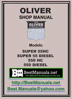 Oliver Super 55 Shop Manual (All Models) - Comprehensive Service Guide