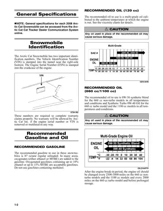 2008 Arctic Cat AC 120,  Bearcat W/T Turbo, Bearcat W/T Non-Turbo, Panther 660, T660, Jaguar Z1, Jaguar Z1 Sno Pro,  TZ1, TZ1 LXR service manual Preview image 2