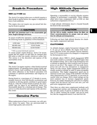 Comprehensive Arctic Cat Snowmobile Service Manual (660cc & 1100cc) Preview image 3