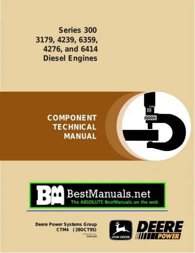 Preview: John Deere 300 Series Diesel Engines 3179, 4239, 6359, 4276, 6414 Service Manual (CTM4)