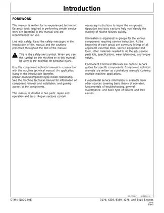 John Deere 300 Series Diesel Engine Component Technical Manual (CTM4) Preview image 2