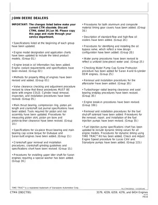 John Deere 300 Series Diesel Engine Component Technical Manual (CTM4) Preview image 3