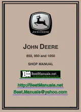 John Deere 850, 950 & 1050 Tractor Shop Manual (P/N AR13342) – preview page 1