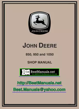 John Deere 850, 950, 1050 tractor shop manual Preview image 1