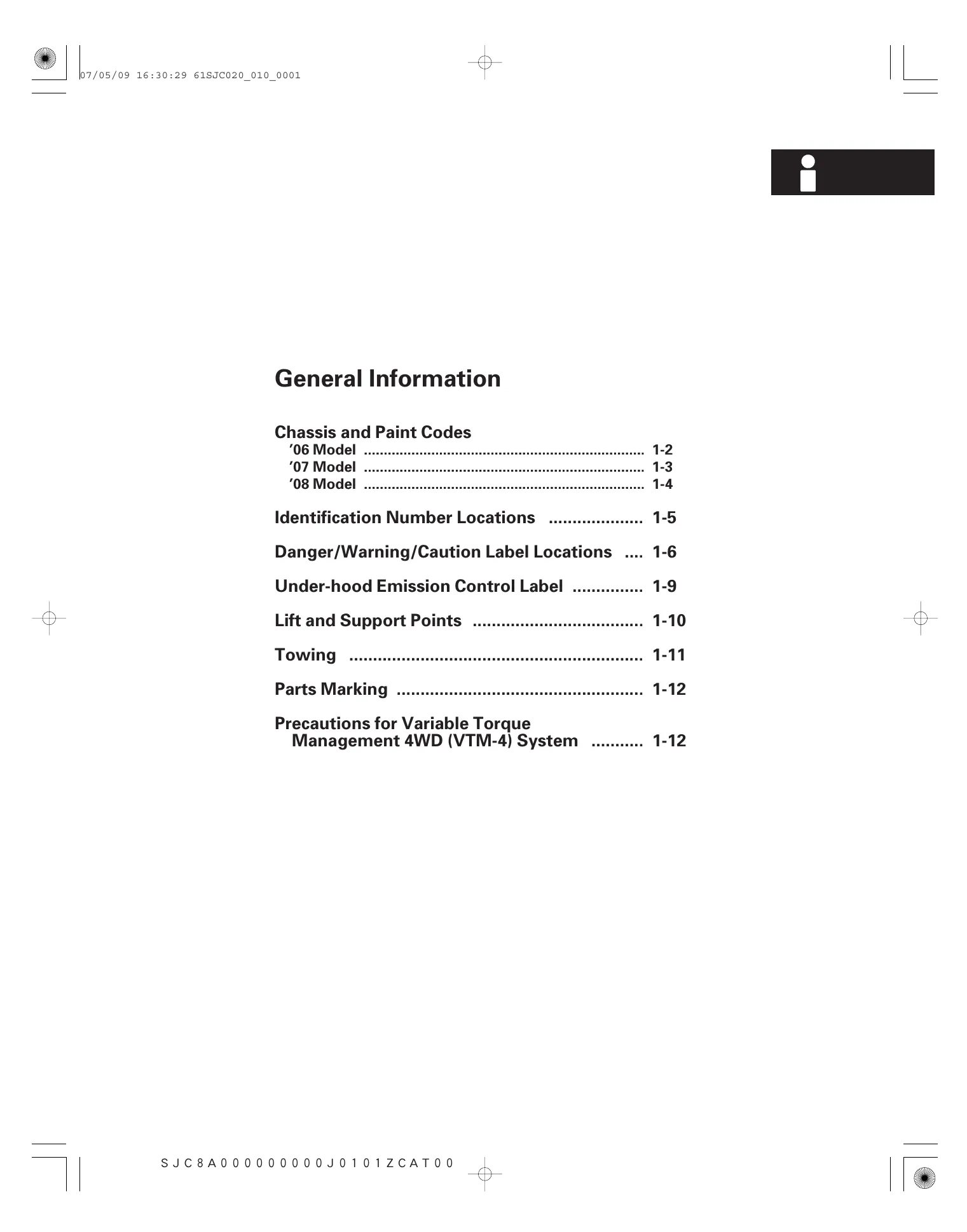 2006-2008 Honda Ridgeline repair manual Preview image 1