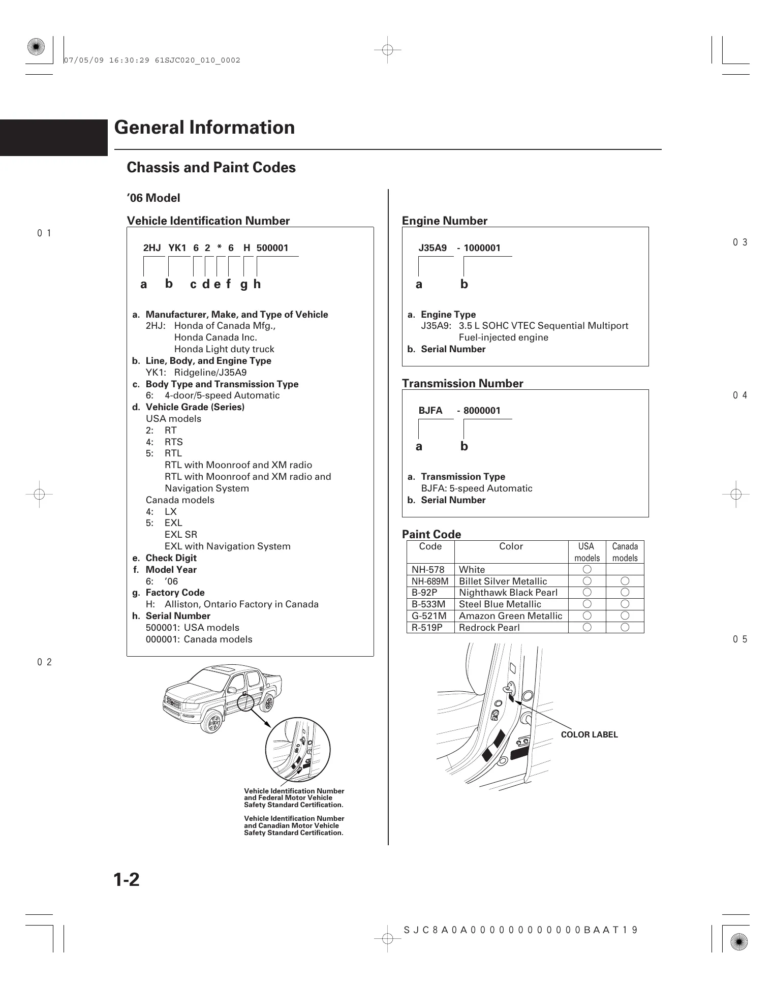 2006-2008 Honda Ridgeline repair manual Preview image 2