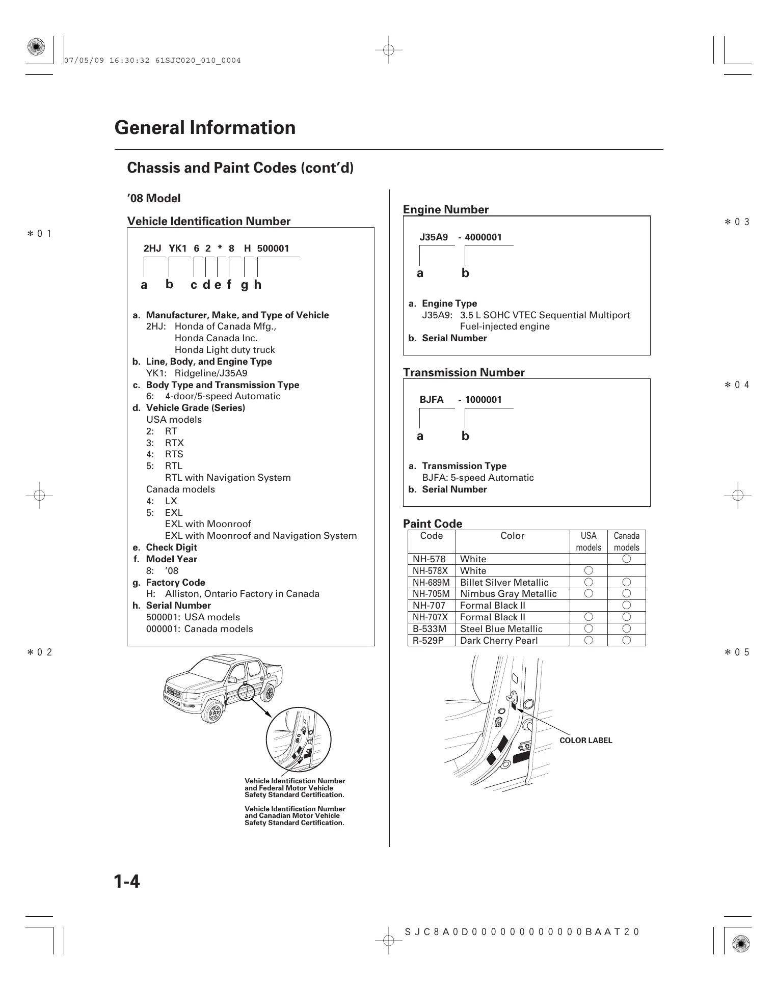 2006-2008 Honda Ridgeline repair manual Preview image 4