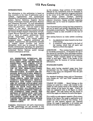 1975-1986 Cessna 172 & 172 Skyhawk aircraft parts catalog manual Preview image 3