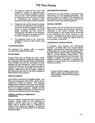 1975-1986 Cessna 172 & 172 Skyhawk aircraft parts catalog manual Preview image 5