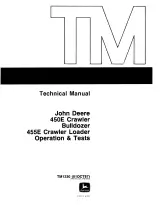 1987 John Deere 450E Crawler Bulldozer & 455E Crawler Loader Technical Manual - Operation & Tests (P/N TM-1330) – preview page 1