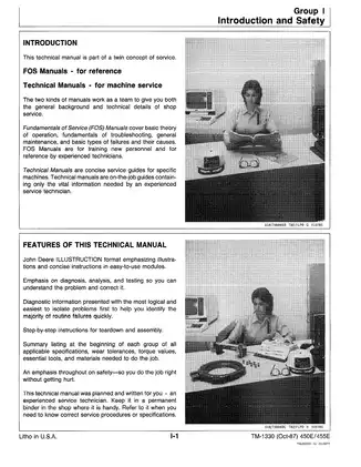 John Deere 450E Crawler Bulldozer and 455E Crawler Loader Technical Manual Preview image 5