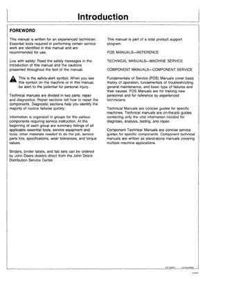 John Deere 750B, 850B Crawler Dozer Operation and Test manual Preview image 2