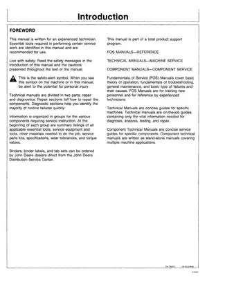 John Deere 750B and 850B Crawler Dozer Technical Manual Preview image 2