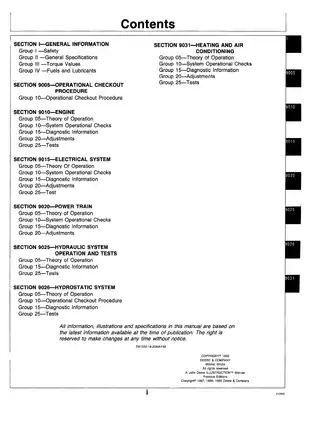 John Deere 750B, 850B Crawler Dozer Operation and Test manual Preview image 3