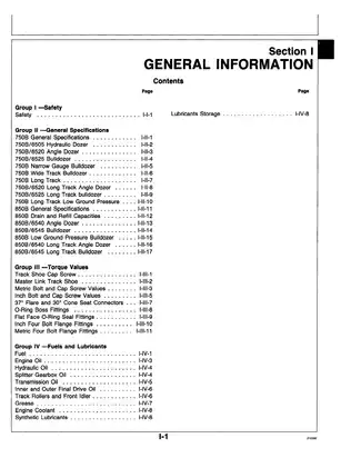 John Deere 750B and 850B Crawler Dozer Technical Manual Preview image 5
